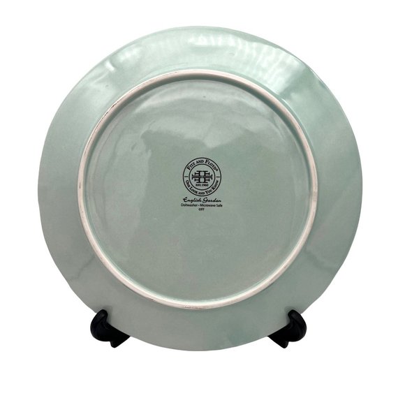 Fitz and Floyd English Garden Dinner Plate - 11.25" - Turquoise - Floral - Picture 5 of 7